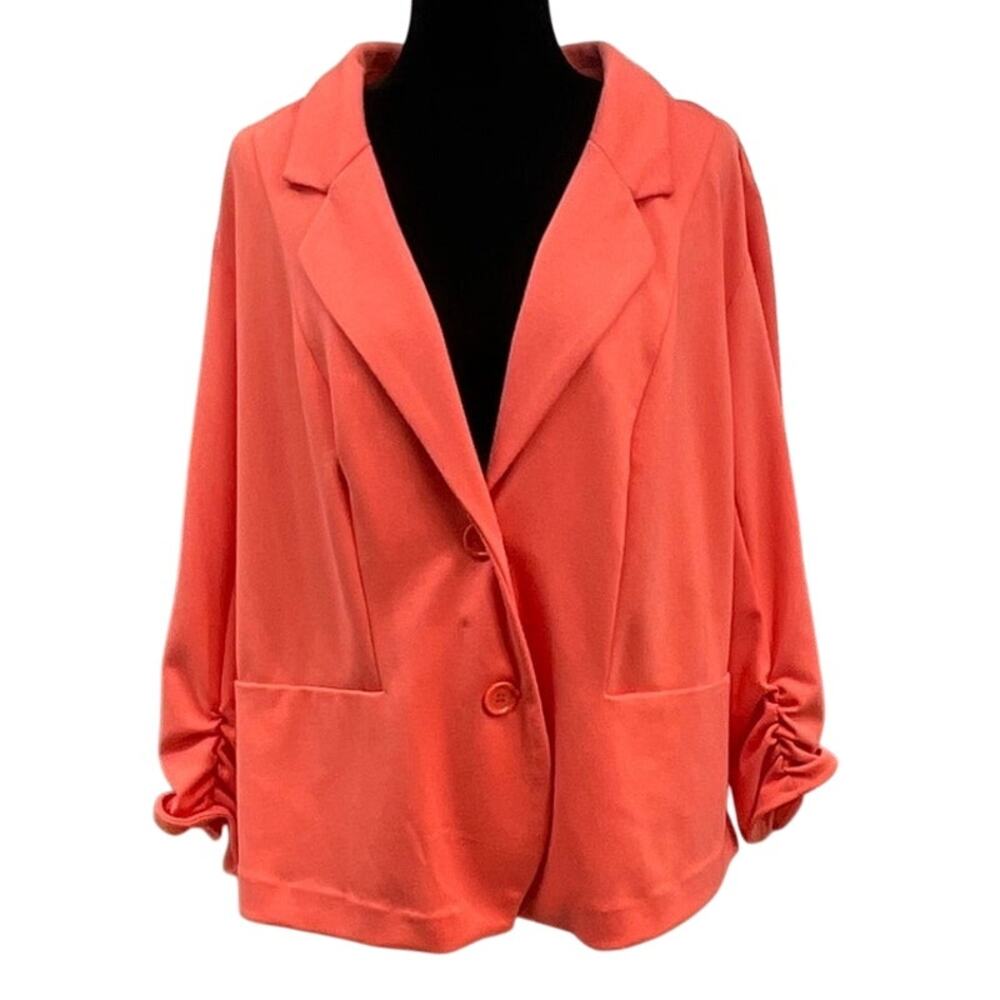Cato Knit Blazer Dark Coral 18/20